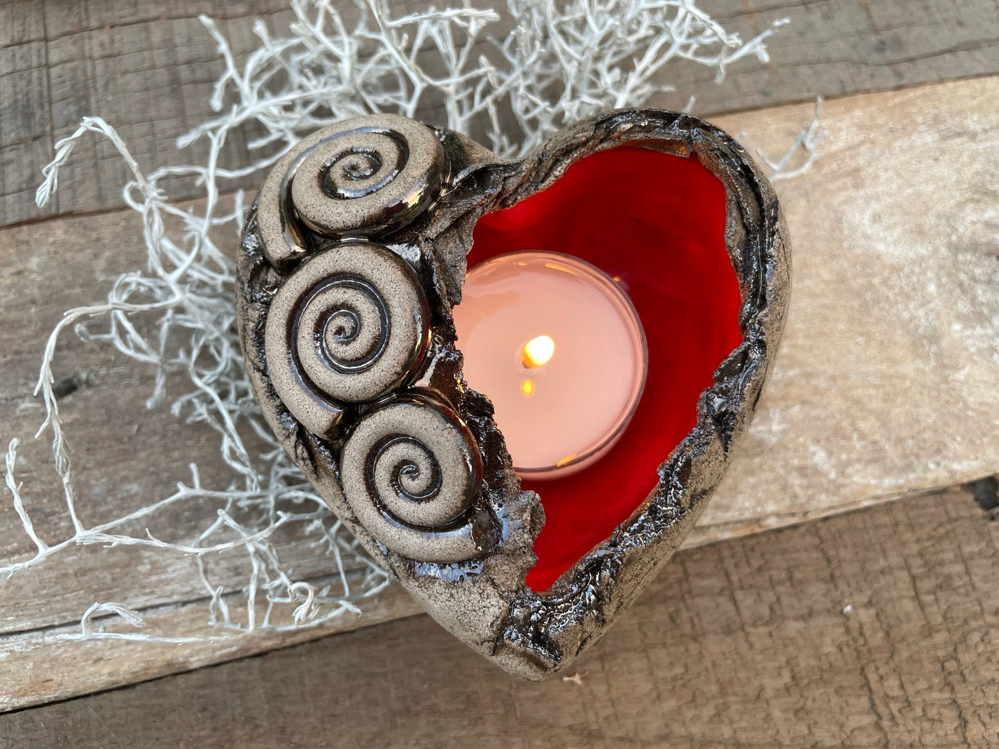 Herz Licht mit Spirale