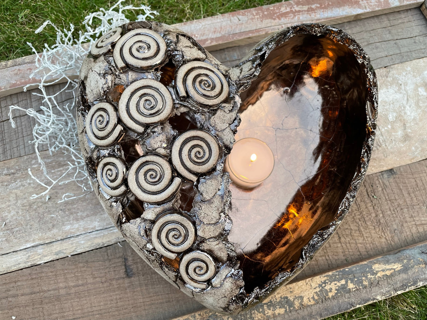 Herz Licht mit Spirale
