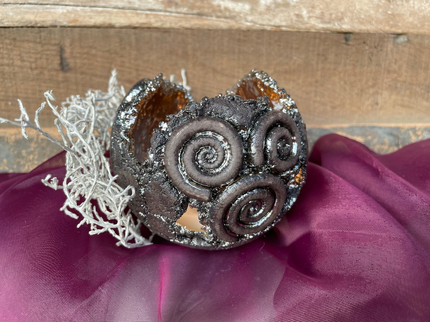 Kugel Licht mit Spiralen